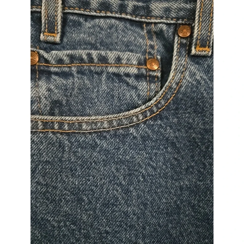 Levis 540 Strauss Jeans Mens 36x29 Relaxed Fit Bronze Tab Denim Blue Straight Le